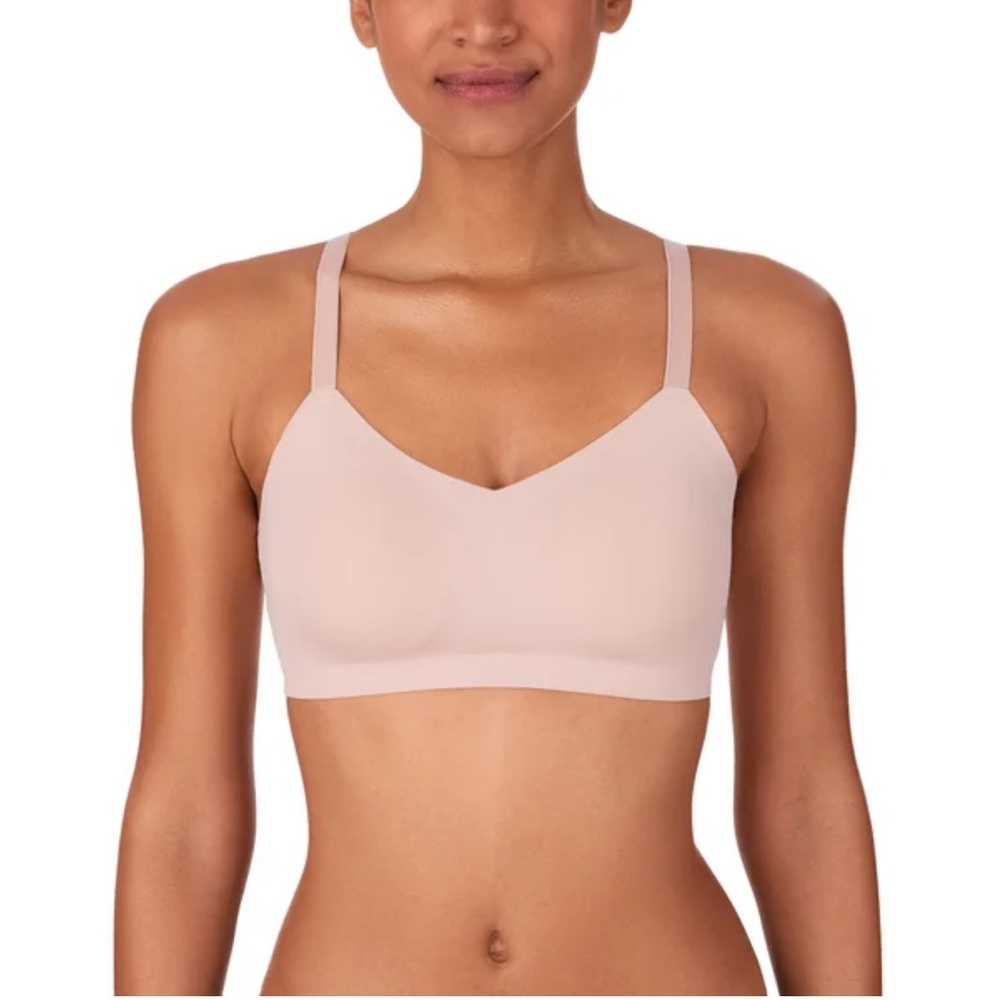 H by Halston NWOT Seamless Wireless Bras (2 pack) in Pink and Beige size medium - Picture 2 of 7